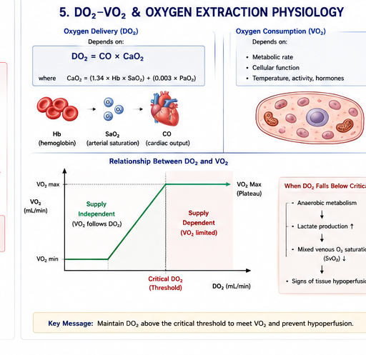 DO₂ VO₂ Oxygen Extraction
