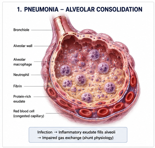 Pneumonia Alveolar Consolidation