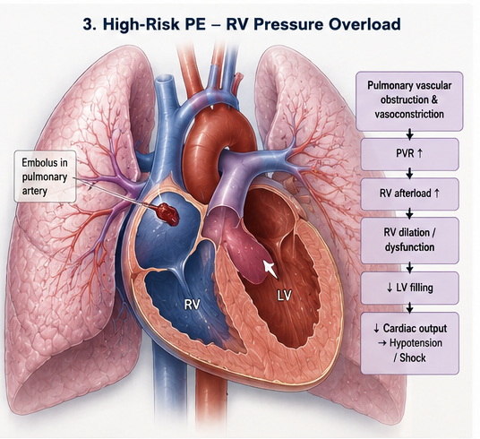 Pulmonary Embolism RV Pressure Overload