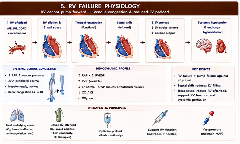 RV Failure Congestive Cascade