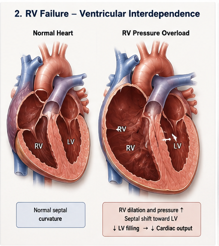 RV Failure Ventricular Interdependence