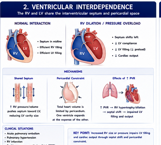 Ventricular Interdependence Mechanics